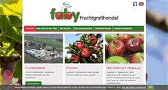 Desktop Screenshot of faby-frucht.de