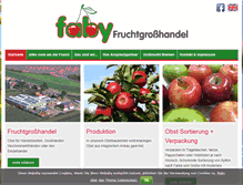 Tablet Screenshot of faby-frucht.de